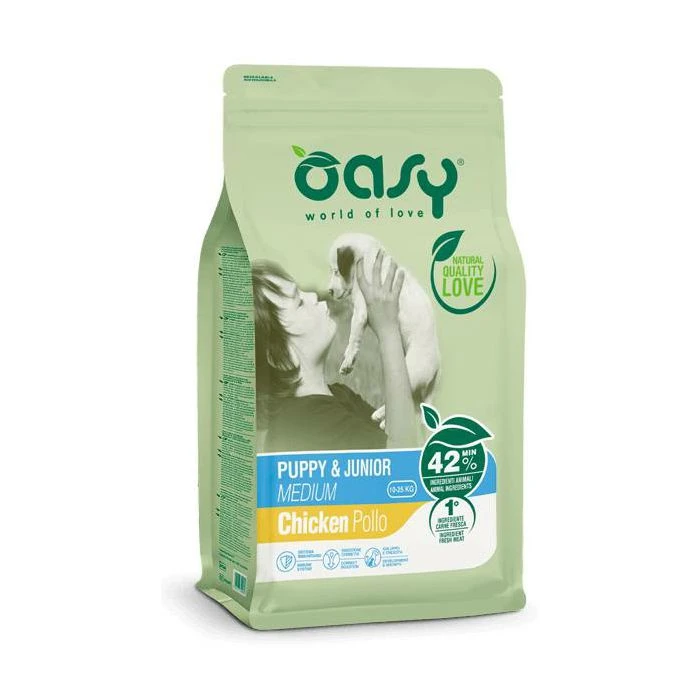 Oasy hrana za štenad medium 3kg new pack