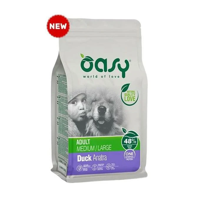 Oasy hrana za pse 12 kg patka adult medium